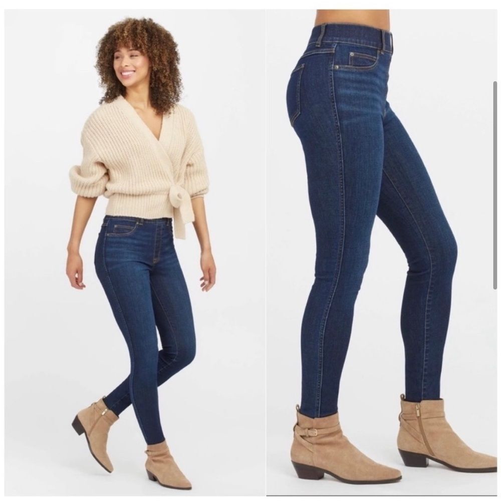 SPANX Women's Blue Jeans M Skinny